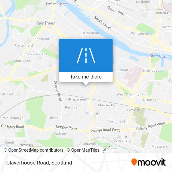 Claverhouse Road map