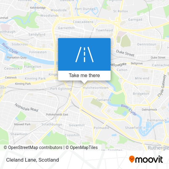 Cleland Lane map