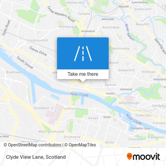 Clyde View Lane map