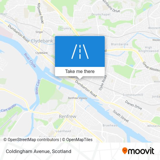 Coldingham Avenue map