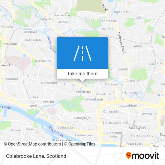 Colebrooke Lane map