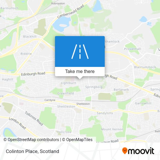 Colinton Place map