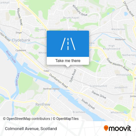 Colmonell Avenue map