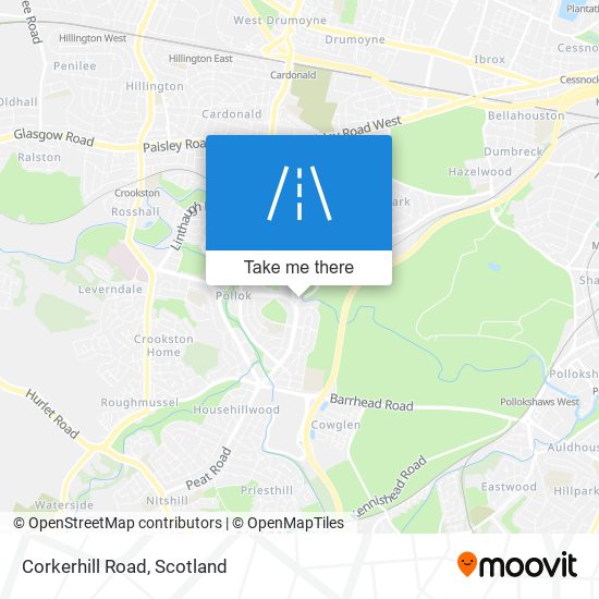 Corkerhill Road map