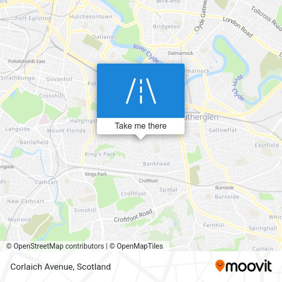 Corlaich Avenue map