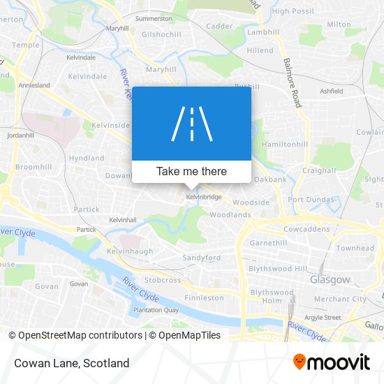 Cowan Lane map