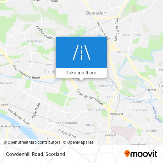 Cowdenhill Road map