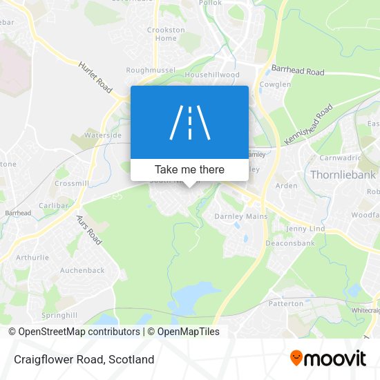 Craigflower Road map