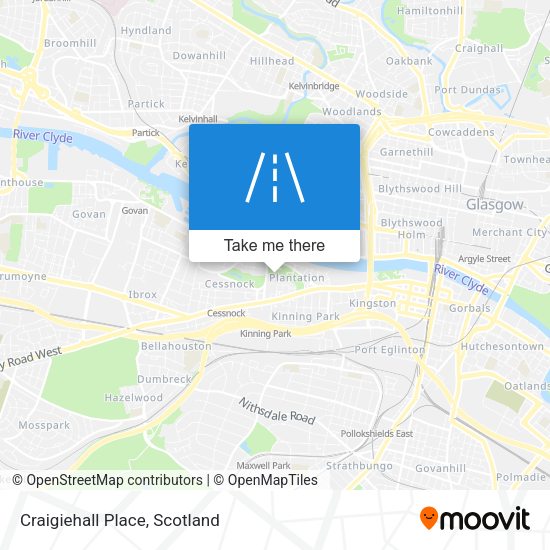 Craigiehall Place map