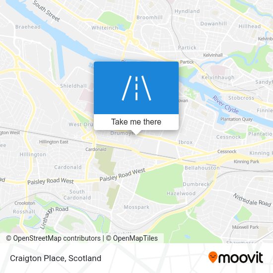 Craigton Place map