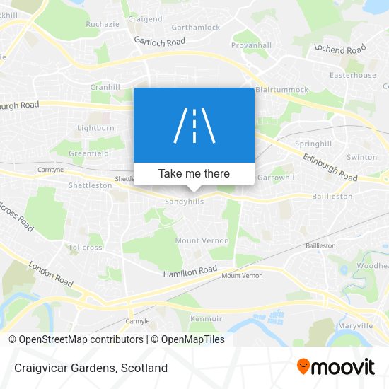 Craigvicar Gardens map