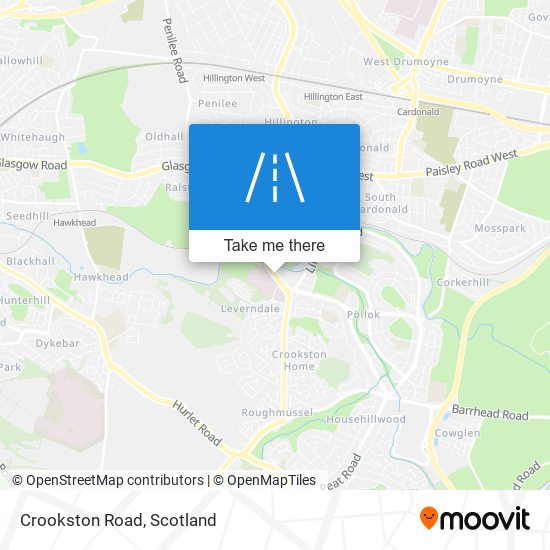 Crookston Road map