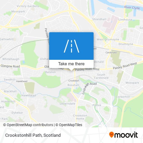 Crookstonhill Path map