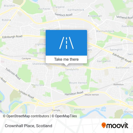 Crownhall Place map