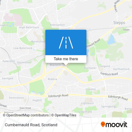 Cumbernauld Road map