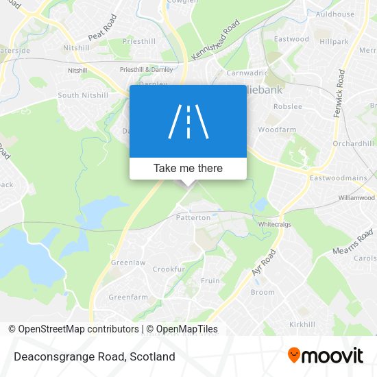Deaconsgrange Road map