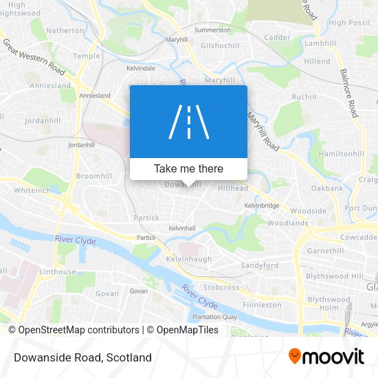 Dowanside Road map
