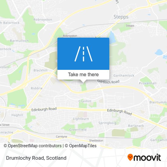Drumlochy Road map