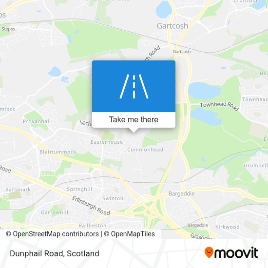 Dunphail Road map