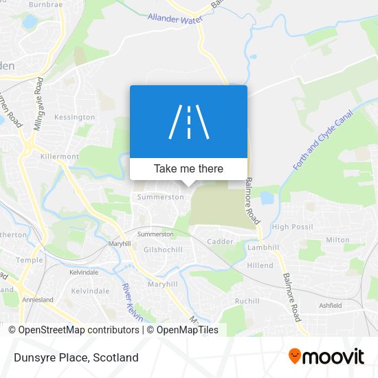 Dunsyre Place map