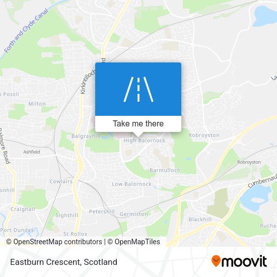 Eastburn Crescent map