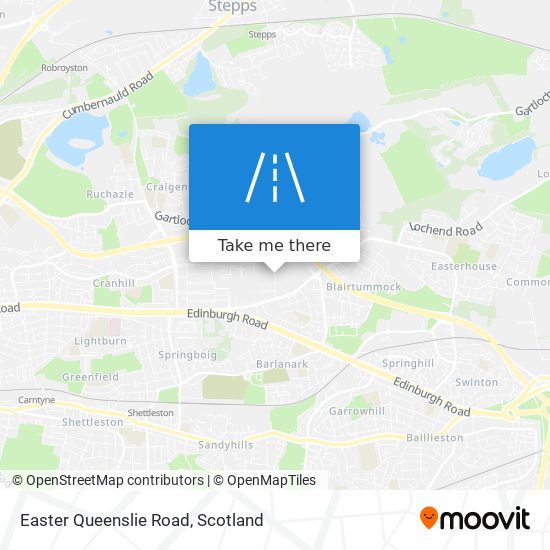 Easter Queenslie Road map