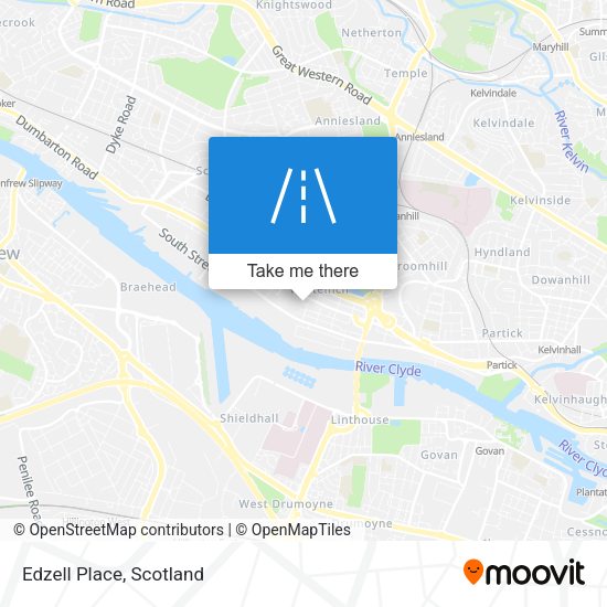 Edzell Place map