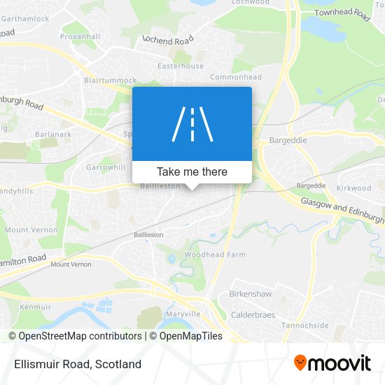 Ellismuir Road map