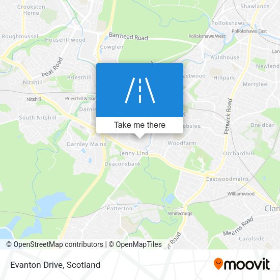 Evanton Drive map