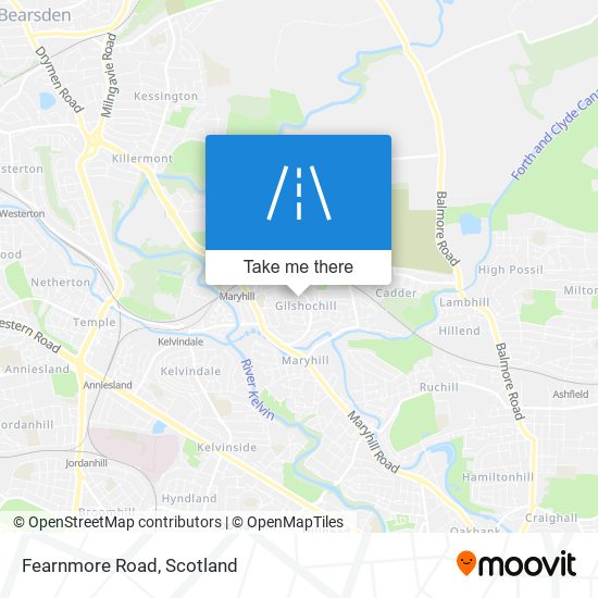 Fearnmore Road map