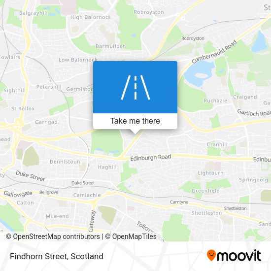 Findhorn Street map