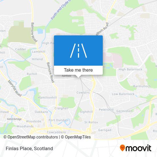 Finlas Place map