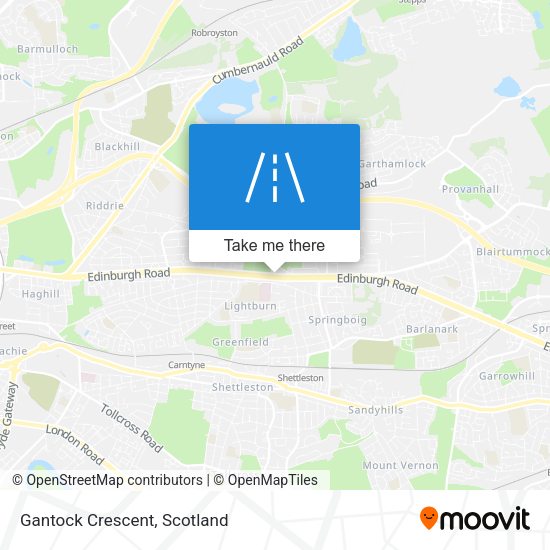 Gantock Crescent map