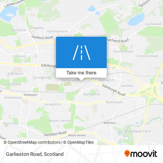 Garlieston Road map