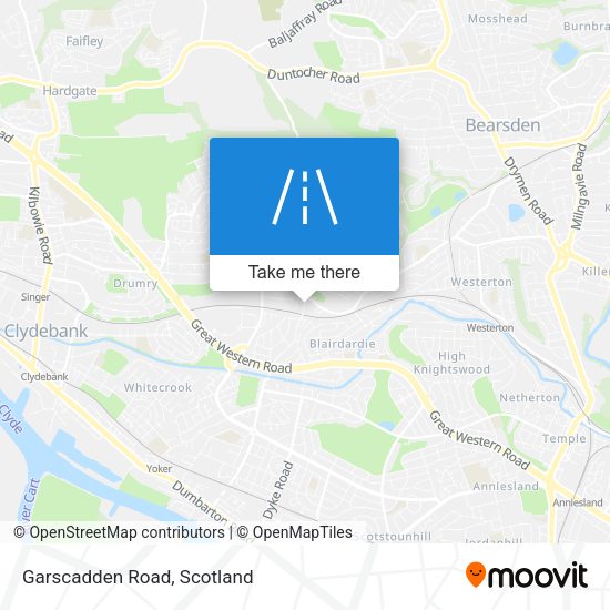 Garscadden Road map