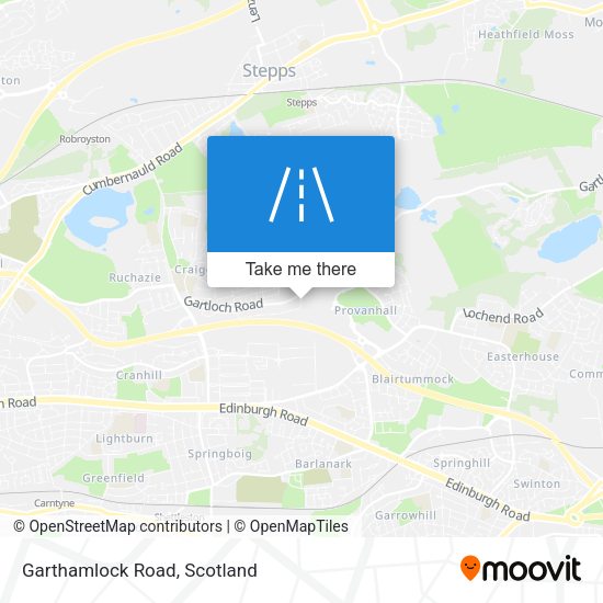 Garthamlock Road map