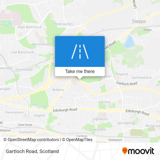 Gartloch Road map