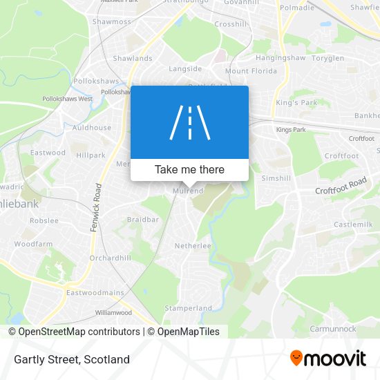 Gartly Street map