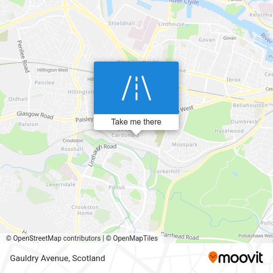 Gauldry Avenue map