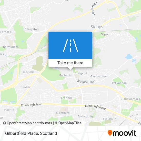 Gilbertfield Place map