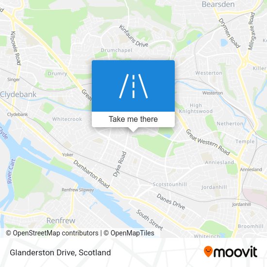 Glanderston Drive map