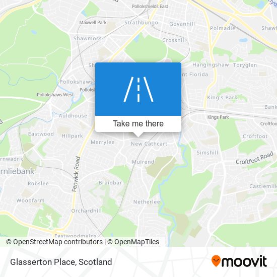 Glasserton Place map