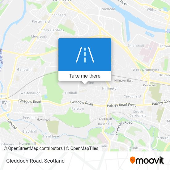 Gleddoch Road map