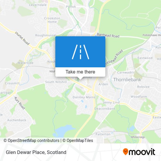 Glen Dewar Place map