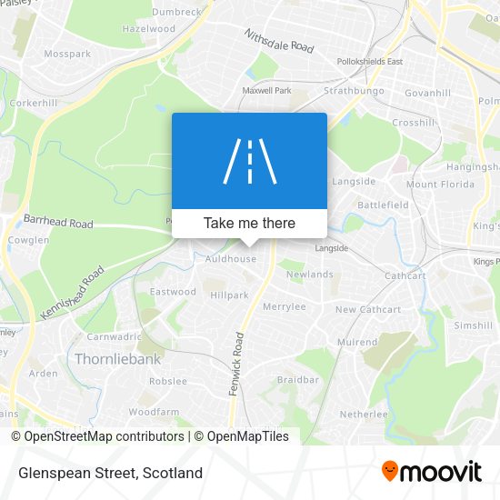 Glenspean Street map