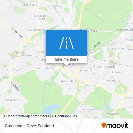Greenacres Drive map