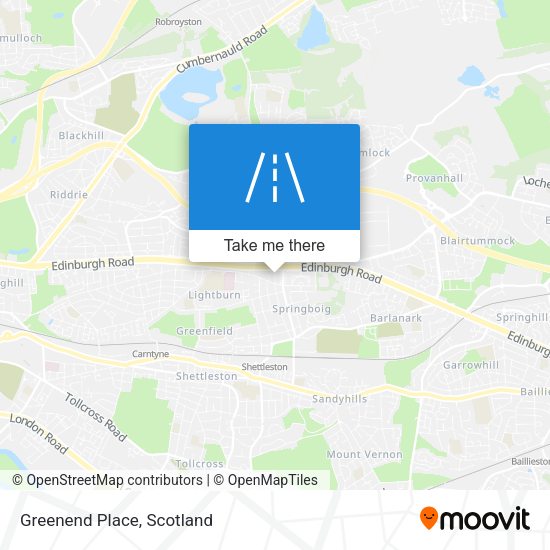 Greenend Place map