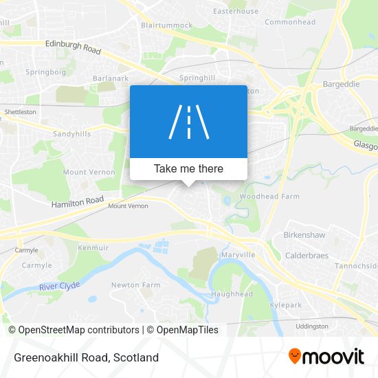 Greenoakhill Road map