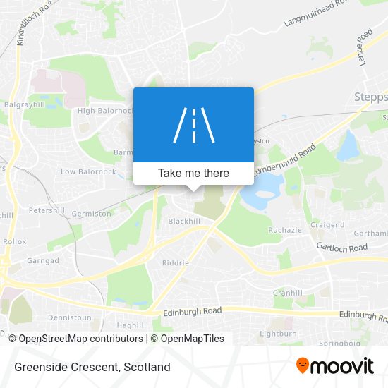Greenside Crescent map