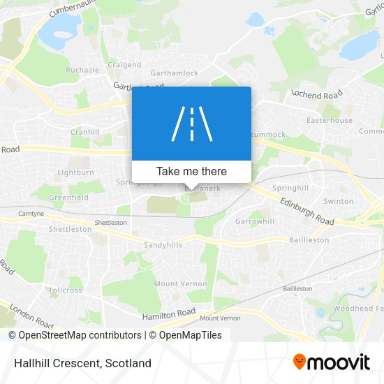 Hallhill Crescent map